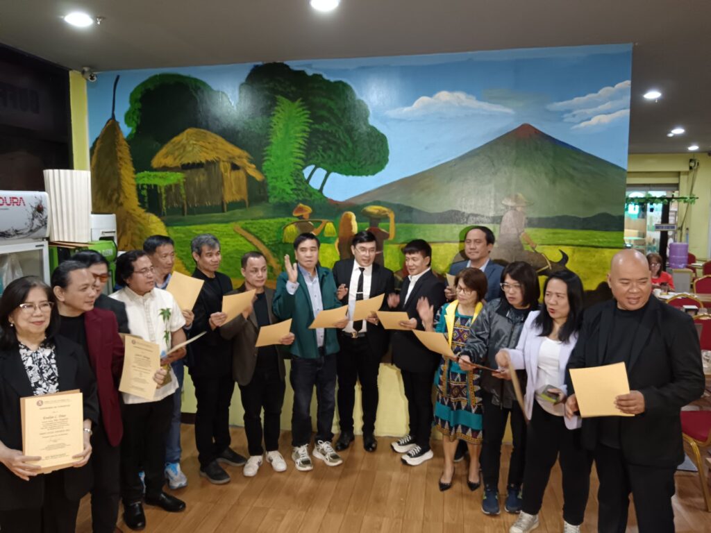 Hon. Marcos Mamay inducts into office the 2026 PMPC officers